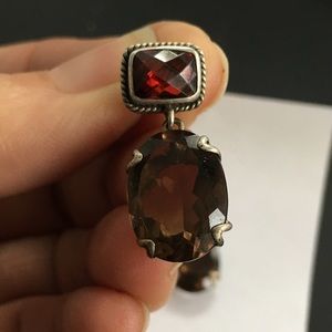 Lori Bonn Jewelry - Lori Bonn Smokey Topaz Red Garnet earrings 💖 Lori Bonn Jewelry - Lori Bonn Smokey Topaz Red Garnet earrings 💖